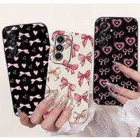 For Samsung Galaxy A17 Case SM-A176B Luxury Bowknot Flower Soft Silicone Shockproof Cover For Samsung A17 4G SM-A175F A 17 Shell