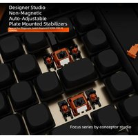 Designer Studio Focus Non-Magnetic Plate Mount Stabilizers for Magnetic Switch Keyboard Auto-Adjustment for Gaming HE Keyboard