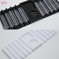 BNG Multifunctional Dual Form Holder 10 Squares with Color Palette Nail Brush Stand for Nail Art Painting Nail Art Tools 3 Color