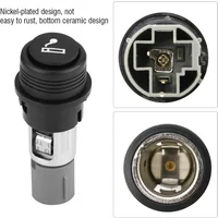 Car Truck Plug Socket Outlet Cigar Lighter 10A 120W 12V 21mm / 0.8in Cigar Lighter Assembly Interior Car Parts