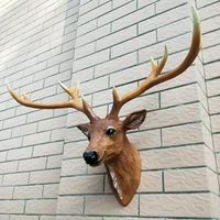 3D Deer Head Resin Art for Wall Decor, Animal Head Sculpture, Modern Decorative Art, Wall Hanging Decor, Home Decorations