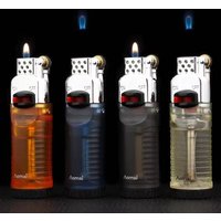 Creative Small Flame Fashion Lighter Flame Lock Function Butane Gas Flying Fire Lighter Cigarette Igniter Exquisite Gift for Men