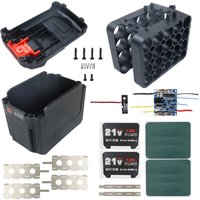 20X18650 Li-ion Battery Case BMS PCBA Protection Circuit Board Box Shell For Makita Lithium Battery 21V Housings DC Input Socket