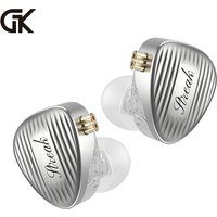 GK-Streak Hi-Fi In-Ear Monitors KUN Dynamic + Micro Planar Dual-Driver Earphones with Detachable Cable GK-KUNTEN Upgraded