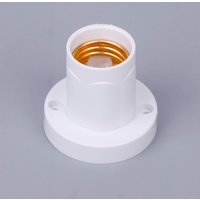 LED Lighting Bulb Socket E27 Socket 10A Flat Head Screw Rotatable Straight And Oblique 230V White Socket Light Fitting
