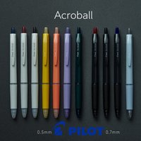 Pilot Japan Acro Ballpoint Pen,Assorted Colors Smooth Writing 0.5mm Reduces Fatigue,Ideal for Long Sessions&Note-Taking 0.7stylo