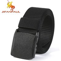 JIFANPAUL Automatic Buckle Nylon Belt Male Army Tactical Belt Mens Military Waist Canvas Belts Cummerbunds High Quality Strap