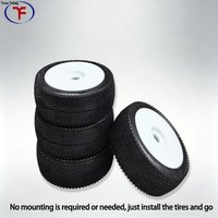 Yufung 4pcs Super Soft 1/8 RC Buggy Rubber Tire Shock-absorbing 17mm Hex Already installed For ARRMA Kraton Outcast Traxxas