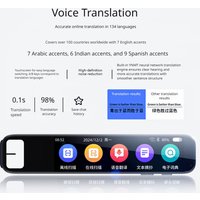 AI Portable Voice Text Reading Pen 150 Languages Translation Pen for Dyslexia Students & Professionals