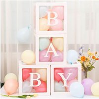 Transparent Birthday aduation Wedding Decorative Balloon Box Baby 25cm ular Network Red Box Letter LOVE Baby Balloon Box