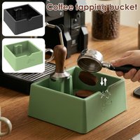 Silicone Espresso Knock Box Quiet Non Slip Coffee Puck Bin Enduring Barista Knock Box for Coffee Grounds Universal Countertop