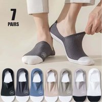 Men Thin Invisible Socks Breathable Comfortable High Quality Waffle Pattern Boat Sock Sweat-absorbing Casual Mesh Sox