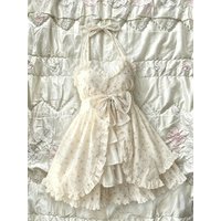 Vintage Japanese Lolita Two Piece Outfits Sweet Ruffle Tops Mini Skirt Matching Suits Y2K Preppy Daily Casual Clothing Sets