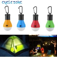 Portable Camping Light Mini LED Bulb Emergency Lamp 3 Lighting Modes Outdoor Night Work Lights Tent Hanging Lamp with Hooks