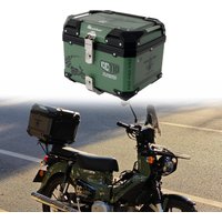 45L Motorcycle TrunkTop Case Moto T Box Rear Luggage Storage Tool Cases Lock for Honda Cross Cub CC110