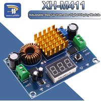 XH-M411 DC 3V-35V to DC 5V-45V Boost Converter Module Voltage Regulator Adjustable Step Up Voltmeter Digital Display Module