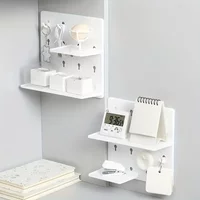 Peg Boards for Walls - Free Punching Craft Room Storage with Shelf Hooks - Organize Your Garage, Kitchen, Living Room, Bathroom