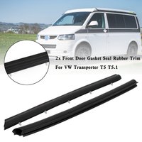 Areyourshop 2x Front Door Gasket Seal Rubber Trim for VW Transporter T5 T5.1 Car Accessories Part