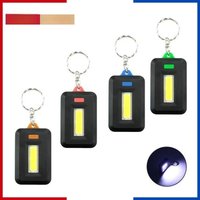 Outdoor Mini LED Keychain Light, Portable Bright LED Flashlight, Camping Light, Dry Battery-Powered, for Mountaineering