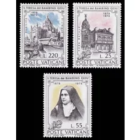 3Pcs/Set New Vatican Post Stamp 1973 Sister St. Terry Stamps MNH