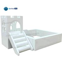 White Kid Castle Climber Indoor Playground Ball Pool And Soft Play Equipment For School & Mall Parties Soft Play Cafe Hire