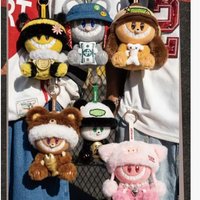 Big Heart Zoo Series Blind Box Anime Plush Doll Pendant Keychain Figure Ornament Desktop Decoration Surprise Bag Charm Toy Gift