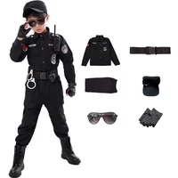 Costumes de policier du SW pour enfants, uniforme de police de carnaval pour enfants, armée, policier, sold