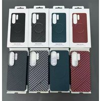 Luxury Ultra Slim Hard PC Magnetic Carbon Fiber Case for Samsung Galaxy S26 S25 UItra 5G For Magsafe Wireless Charging Cover