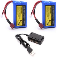 Akumulator litowo-jonowy 7,4 V 2500 mAh do SCY-16101 SCY-16102 SCY-16103 SCY-16201 SCY-16301 SCY-16302 SCY-16303 części zamienne do ciężarówek RC