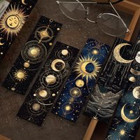 30PCS Mysterious Celestial Body Bookmarks Vintage DIY Page Reading Book Art Stationery Landscape Gift Creative Cards Bookmark
