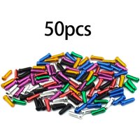 AliExpress NONE 50PCS Bike Inner Cable End Caps Alloy Brake Shift Cable Crimp Tips for Road Mountain Bikes
