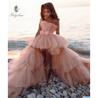 Pink Beach Wedding Flower Girl Dresses Kids Party Girls Pageant Dress Birthday Gowns Photoshoot for Girls