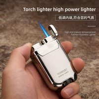 Honest metal cigar lighter jet fashionable lighter premium starter tools festival gifts windproof outdoor lighter Portable torch