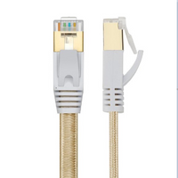 Pure copper core wire cat7 flat cable lan cable CAT7 cable RJ45 Patch flat Ethernet Network Cable For Router Switch gold plated