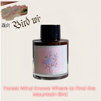 KittyInkpot Ink,Forest Wind Knows Where to Find the Mountain Bird, Gradient Chromatography Sheen Ink 35ml