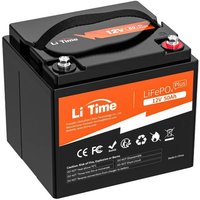 AliExpress NONE LiFePO4 Lithium Battery, 12V 50Ah Rechargeable Deep Cycle Pack, with BMS, for Marine RV Fish Finder, Solar Energy Storage, 12.8V