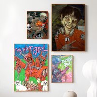 Band Music M-Machine Girl Poster Painting Sticky Wall Home Bedroom Living Room Aesthetic Decoration Small
