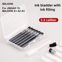 Majohn A1 Press Fountain Pen Ink Refill Cartridges 5.5mm Caliber School Stationery For A1 A2 A3 JINHAO 10 Office Supplies