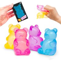 Needoh Sensory Stress Reliever Fidget Gumdrop Bear Toy Anxiety Relief Focus Calm Down ADHD Toy For Kids Adults Party Favor Gift