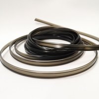 Black Bendable Solid Core 2.5mm(Dia.) T-shape Side Glow Fiber Optic Cable W/Skirt Fin Car Decorative Atmosphere DIY Lighting