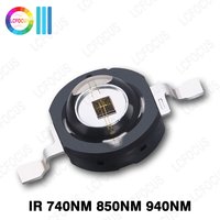 1W 3W 5W IR 740nm 850nm 940nm Infrared LED COB SMD Chip For CCTV Monitor Night Vision Camera Security 1 3 5 W Watt Light Beads