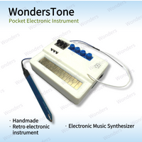 Handmade Mini Electronic Music Synthesizer Portable Pocket Electronic Instrument WondersTone Analog Synth with Stylus Control