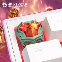 LOL Heartsteel Theme Keycap Resin Material 3D Creative Handmade Customized Game Peripherals Keycaps for Mechanical Keyboard Gift