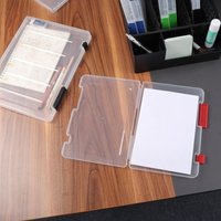 Six Colors A4/A5 File Box Clear Desk Document Paper Organizer Storage Office School Accessories