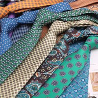 Printing Patterns 8CM Mens Necktie Soft Handfeel Print Ties For Man Polyester Floral Formal Business Wedding Accessories