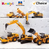 HUINA 1/50 High Simulation Alloy Toys Die-cast Navvy Loader Bulldozer Engineering Construction Car Toys for Boys Kids Xmas Gifts