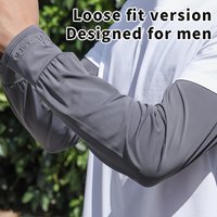 Cooling Arm Sleeves Breathable Sun Protection Ice Slik Sleeves Summer Outdoor Sports Driving Cycling Sleeves Men Loose Arm NEW