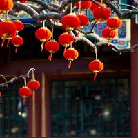 30/16pcs Mini Chinese Lantern Flocking Small Red Lanterns DIY Spring Festival Wedding New Year Decorations Scene Layout Supplies