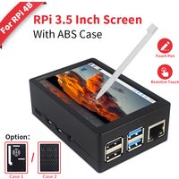 Raspberry Pi 4 Model B 3.5 inch TFT Touch Screen 480x320 LCD Monitor with ABS Case Touch Pen for Raspberry Pi 4 Model B 3B+ 3B