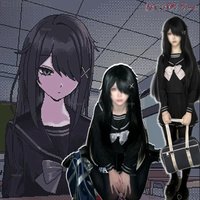 Needy Girl Overdose KAngel Ame Student Rain Cosplay Sailor Skirt Costume Wig Game Streamer Jirai Kei Y2k School Uniforms Outfit